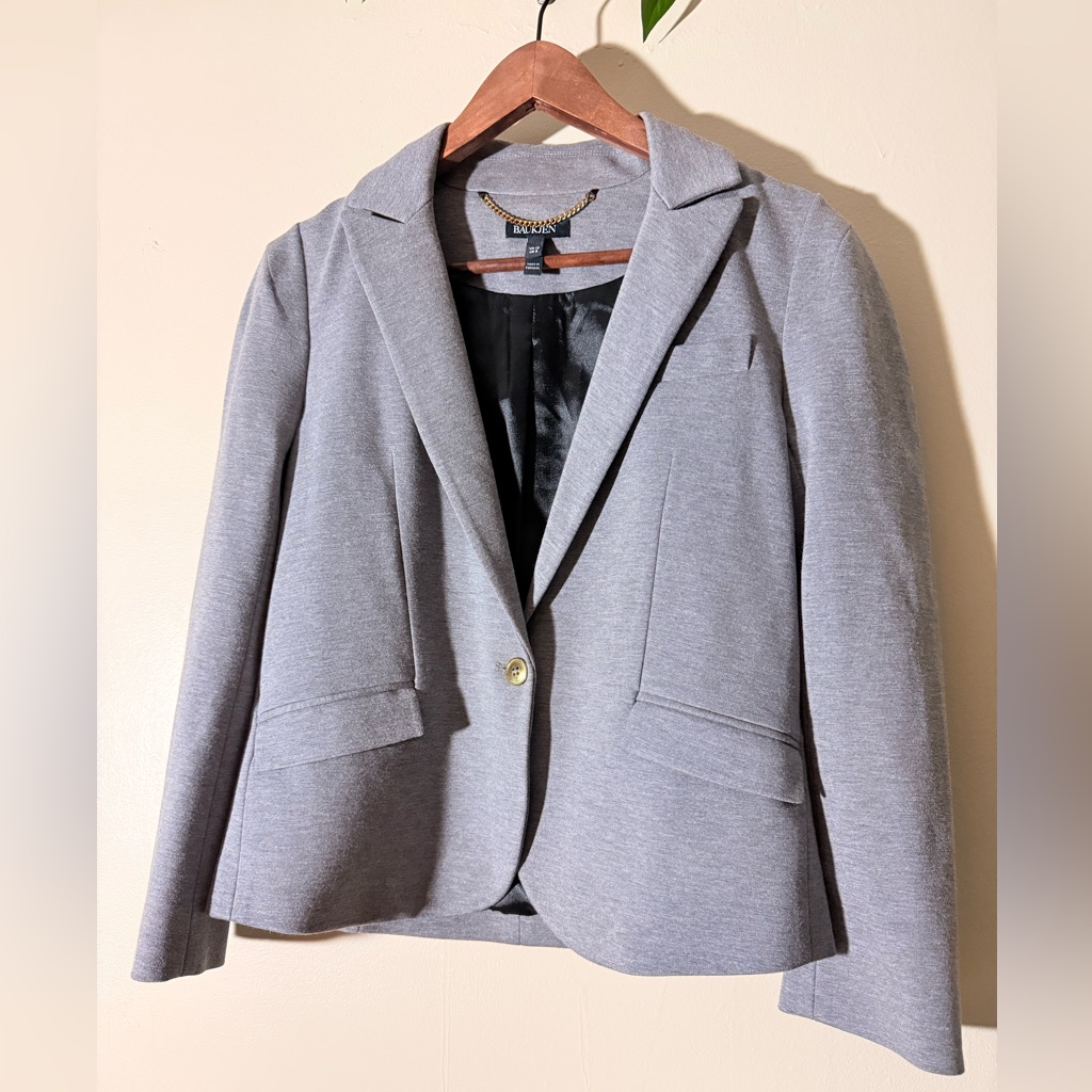 Baukjen Gray Women's Blazer Size 8